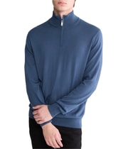 Calvin Klein Mens Long Sleeve Quarter-Zip Pullover Sweater, view 2