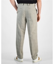 Hugo Boss Mens Theodor Plaid Pleated Straight Leg Slim Dress Pant Slacks, view 4