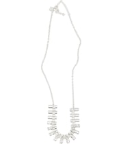 Banana Republic Womens Rhinestones Chain Necklace, view 2