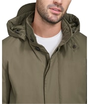 Cole Haan Mens Removable Hood Raincoat, view 4