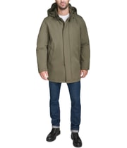 Cole Haan Mens Removable Hood Raincoat, view 5
