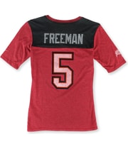 Nike Womens SS Josh Freeman Graphic T-Shirt in Red, image 2 of 2