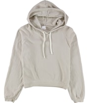 Project Social T Womens Cropped Hoodie Sweatshirt in Beige