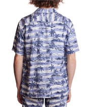 Paisley & Gray Mens Slim Printed Palm Stripe Button Up Shirt, view 4