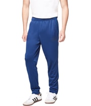 Aeropostale Womens Zip Ankle Straight Leg Relaxed Track Athletic Pants in Blue