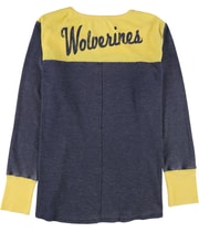 Touch Womens Michigan Wolverines Graphic T-Shirt in Blue, image 2 of 2