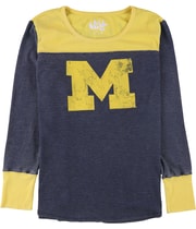 Touch Womens Michigan Wolverines Graphic T-Shirt in Blue