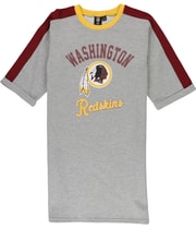 G-III Sports Womens Washington Redskins Shirt Dress in Gray