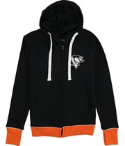 G-III Sports Womens Pittsburgh Penguins Hoodie Sweatshirt in Black
