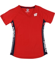 Hands High Womens Wisconsin Badgers Graphic T-Shirt, view 2