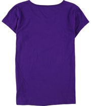 G-III Sports Womens Nascar Hall of Fame Charlotte Graphic T-Shirt in Purple, image 2 of 2