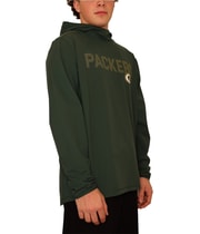 MSX Mens Green Bay Packers Hooded Graphic T-Shirt, image 2 of 5
