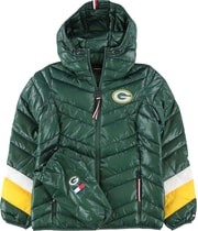 Tommy Hilfiger Womens Green Bay Packers Puffer Jacket
