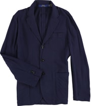 Ralph Lauren Mens Pique Three Button Blazer Jacket in Navy