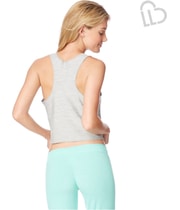 Aeropostale Womens Athletic Crop Tank Top in Gray, image 3 of 3