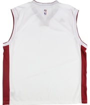 Adidas Mens Blank NBA Jersey in White-Whtred2, image 2 of 2