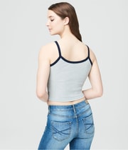 Aeropostale Womens Palm Tree Tank Top in Gray, image 2 of 2