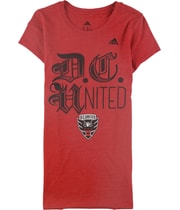 Adidas Womens D.C. United Graphic T-Shirt in Red