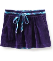 Aeropostale Womens Velour Removable Belt Mini Skirt, view 2