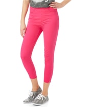 Aeropostale Womens High-Rise Cropped Jeggings in Pink