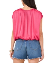 Vince Camuto Womens Shirred Bubble Pinks M in Pink, image 4 of 4