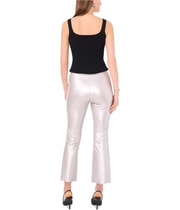 Vince Camuto Womens Metallic Flared-Leg Pull-On Casual Leggings, view 4
