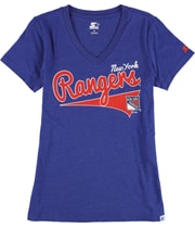 STARTER Womens New York Rangers Graphic T-Shirt in Blue