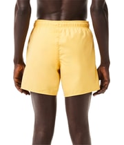Lacoste Mens Quick-Dry Swim Bottom Trunks in Yellow, view 2