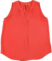 Tahari Womens Effortless Sophistication Tunic Blouse