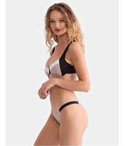 Tavik Womens Heather Mini Bikini Swim Bottom, view 4