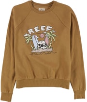 Reef Womens Skull Island Sweatshirt in Brown, image 4 of 5