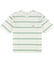 Levi’s Mens Workwear Relaxed-Fit Stripe Embellished T-Shirt in Beige and White