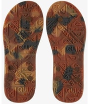 Quiksilver Mens Carver II Deluxe Flip Flop Sandals in Brown, image 4 of 4