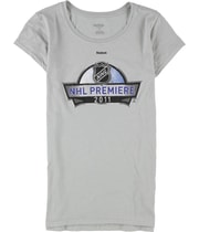 Reebok Womens NHL Premiere 2011 Graphic T-Shirt in Gray