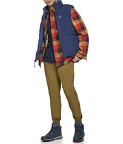 BASS OUTDOOR Mens Front Full Zip Vest Jacket in Medium Blue, image 5 of 5