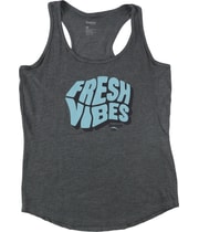 Reebok Womens Fresh Vibes Tank Top in Dark Gray