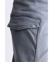 Buffalo David Bitton Mens Jim Tapered Slim Cargo Casual Pants in Dark Gray, image 4 of 5