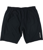 SOLFIRE Mens Speed Athletic Workout Shorts in Black, view 2