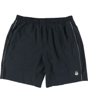 SOLFIRE Mens 2-Tone Speed Athletic Workout Shorts in Black