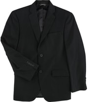 Marc New York Mens Micro-Grid Two Button Blazer Jacket in Black
