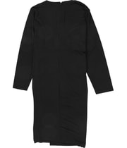 Calvin Klein Womens Ruched Midi Dress in Black, image 2 of 2