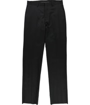 Andrew Marc Mens Fit Tapered Slim Dress Pant Slacks in Black