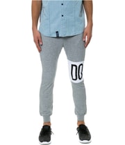 DOPE Mens The Color Blocked Tapered Relaxed Sweatpants Athletic Pants in Gray
