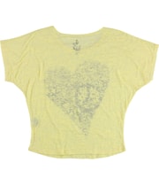 dELiA*s Womens Peace Heart Graphic T-Shirt, view 2