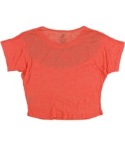 dELiA*s Womens Lace Collar Graphic T-Shirt, view 2