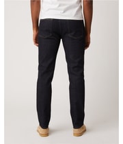 DSTLD Mens Natural Dye Tapered Slim Jeans, view 2