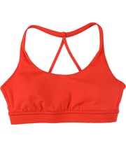 Reebok Womens Workout Ready Tri-Back Sports Bra in Red