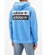 Adidas Mens Oversized, Logo Hoodie Sweatshirt, view 2