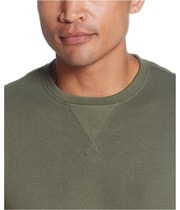 Weatherproof Mens Waffle Knit Basic T-Shirt in Green, view 2