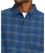 Weatherproof Mens Plaid Flannel Button Up Shirt, view 4